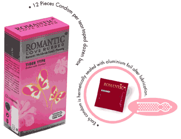 Romantic Love Rubber Tiger Type - 12's