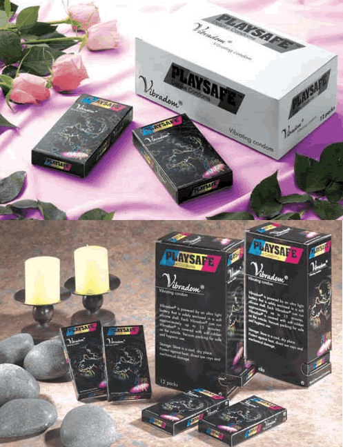 Playsafe Vibradom + 3 Condoms