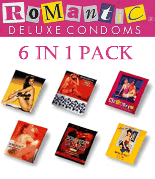 Romantic Deluxe Condoms 6 in 1 Combo Set - 18's
