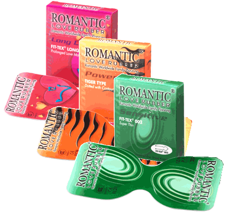 Romantic Love Rubber Quick & Easy 3 in 1, Long Shock, Tiger & Ultrathin - 6's