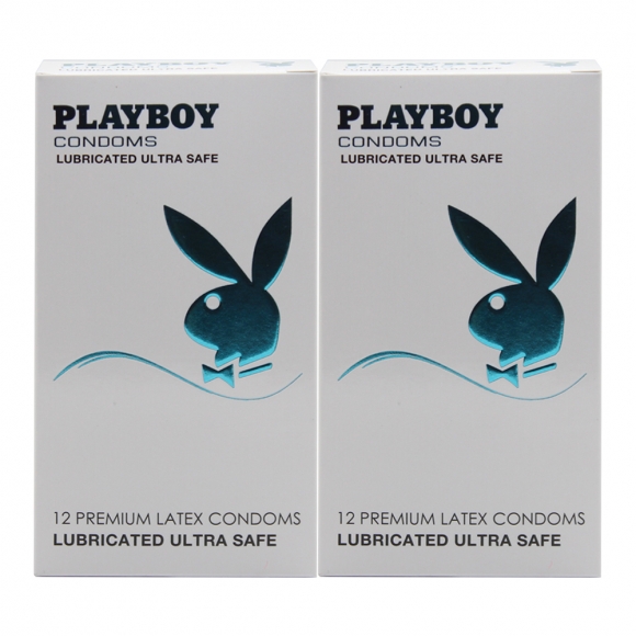 2 Boxes Playboy Lubricated Ultra Safe Condom / Kondom 12 Pack is out of sto...