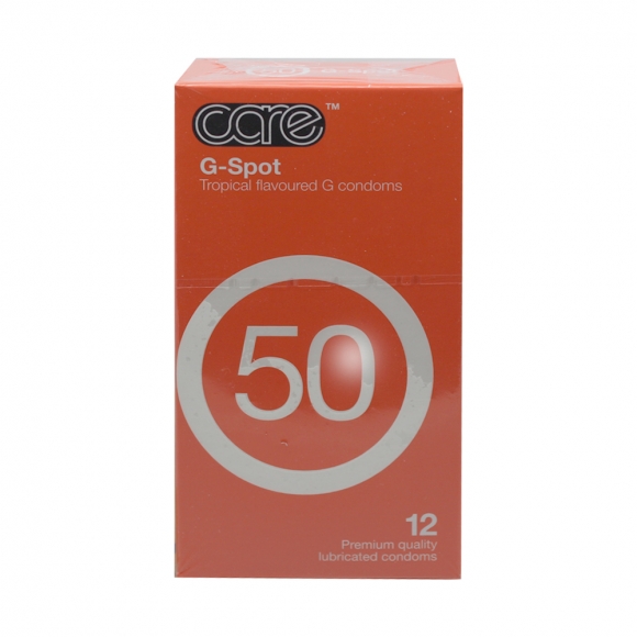 Care 50 G-Spot Tropical Flavoured Condom / Kondom - 12's