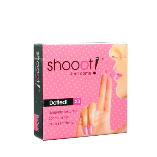 SHOOOT DOTTED Condom / Kondom 3 pcs