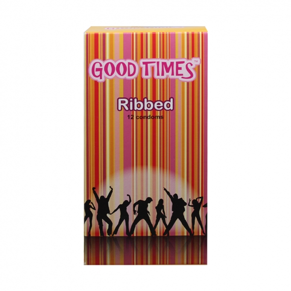Good Times Ribbed condom - 12's