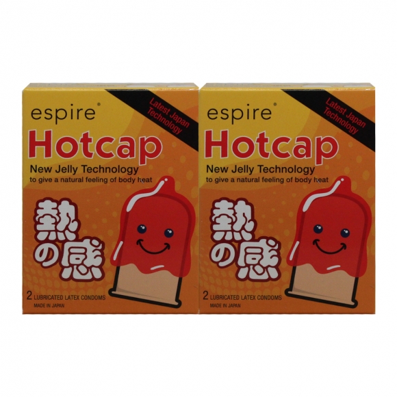 2 Boxes ESPIRE Hotcap Condom 2's