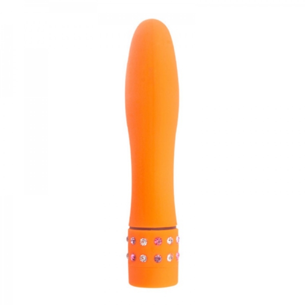 DIAMOND PRINCE 4 Inch MULTI-SPEED VIBRATOR - Orange