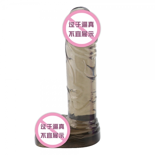 1 x 4.5 inch Realistic Dildo for Women With Suction Cup Artificial Penis Dick Masturbator Erotic G Point Sex Toys - Black