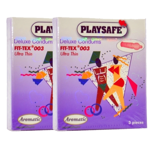 2 Boxes Playsafe FIT-TEX 003 Condom / Kondom - 3's